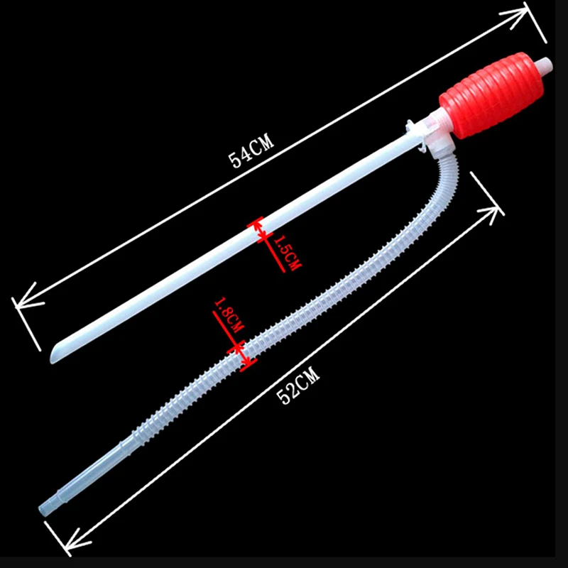 Manual Siphon Suction Water Chemical Liquid Pump Car Truck Fuel Oil Gasoline Diesel Transfer Sucker Hand Pump Universal Car Tool