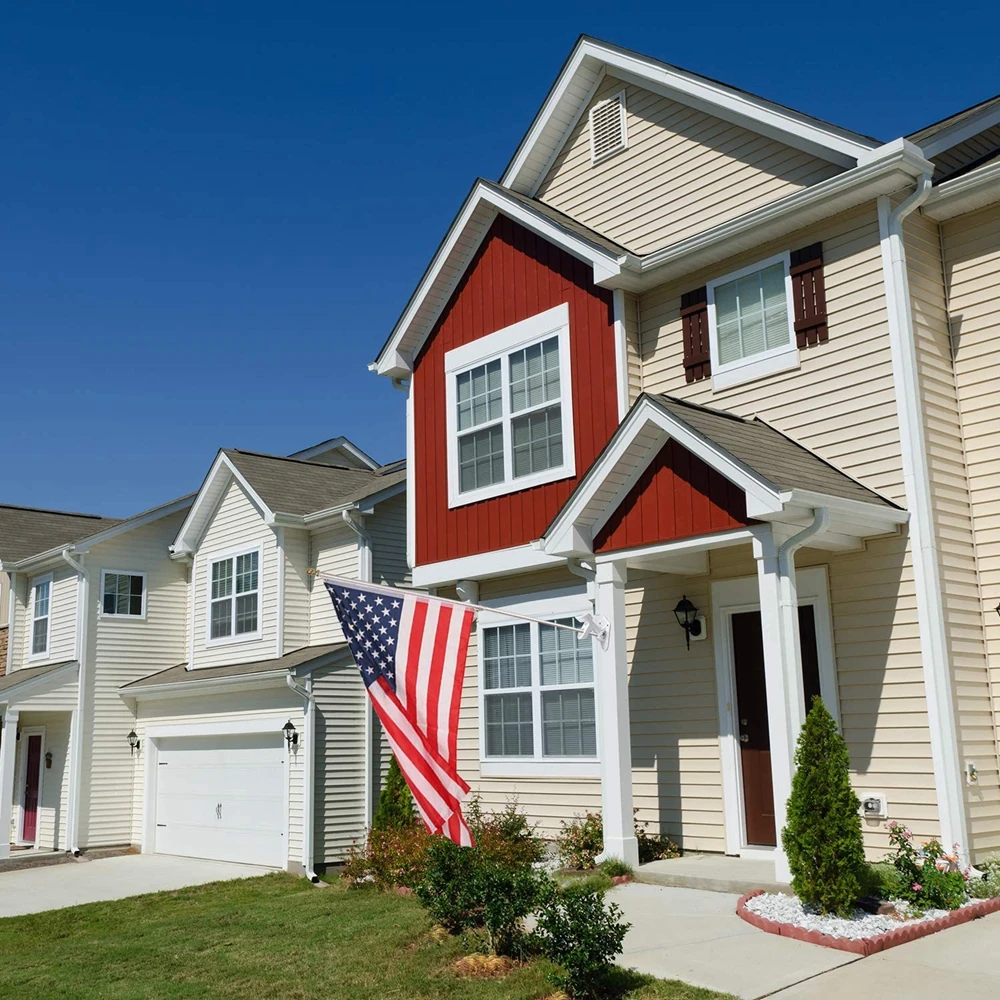Wall Mount Retractable flag holder Top House Wall Bracket Base 6Ft Stand Flagpole Collapsible Holder/Kit outdoor flag mast