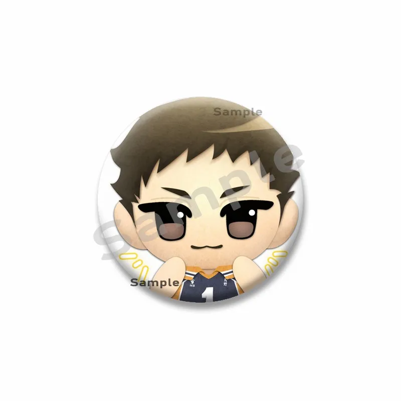 شخصية كرتونية شويو توبيو زر دبوس مخصص أنيمي Haikyuu بروش مضحك تأثيري شارة مجوهرات اكسسوارات هدية للأطفال صديق