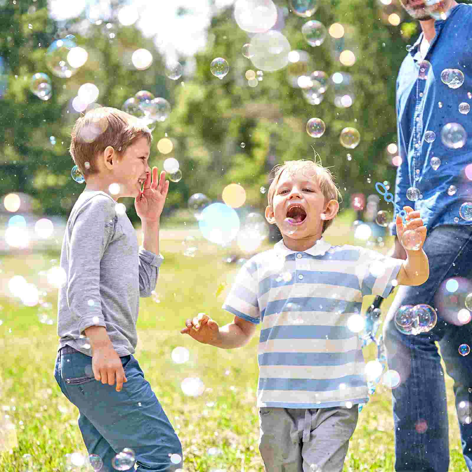 Baguette à bulles pour enfant, jouet amusant, moteur de soufflage, 100 pièces