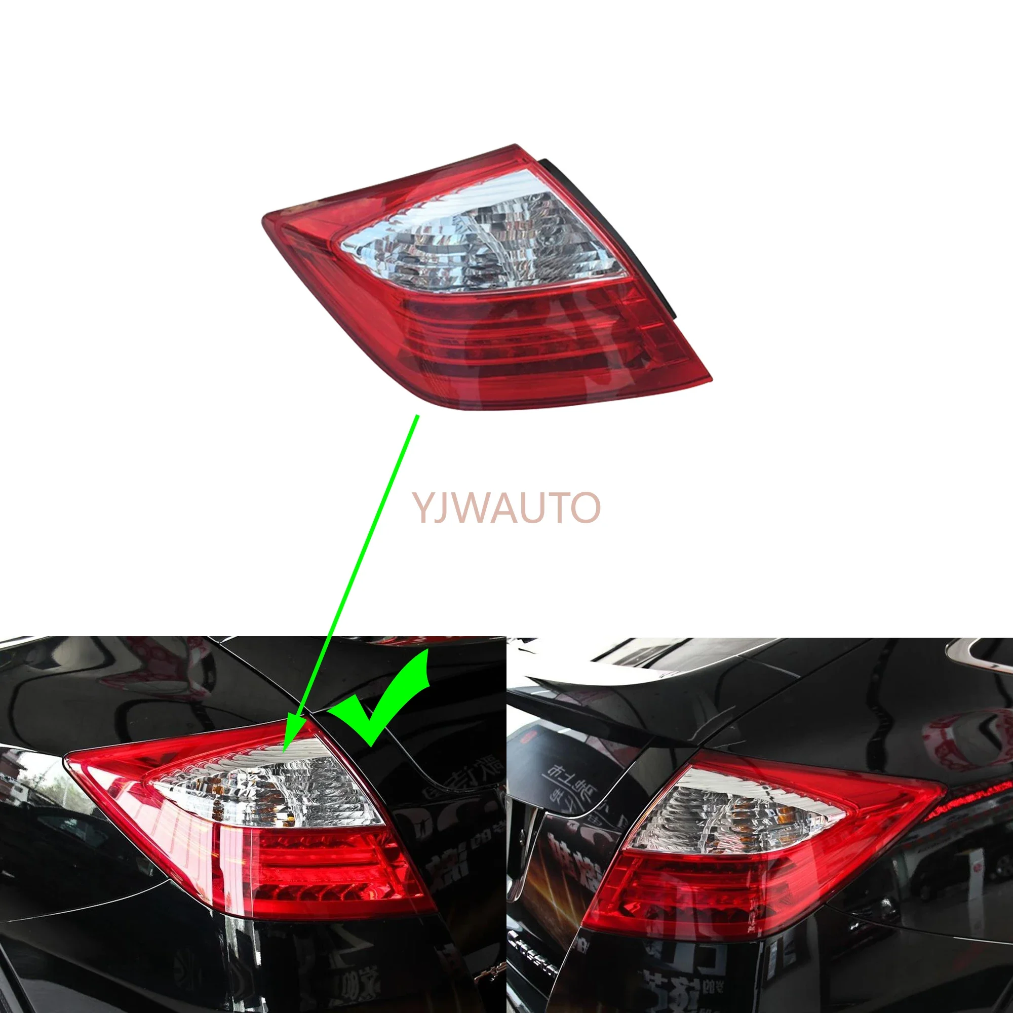 For Honda Accord Crosstour 2014 2015 2016 Taillights Car Taillamp Reverse Park Shell Brake Lamp Rear Turn Signal Light Assembly