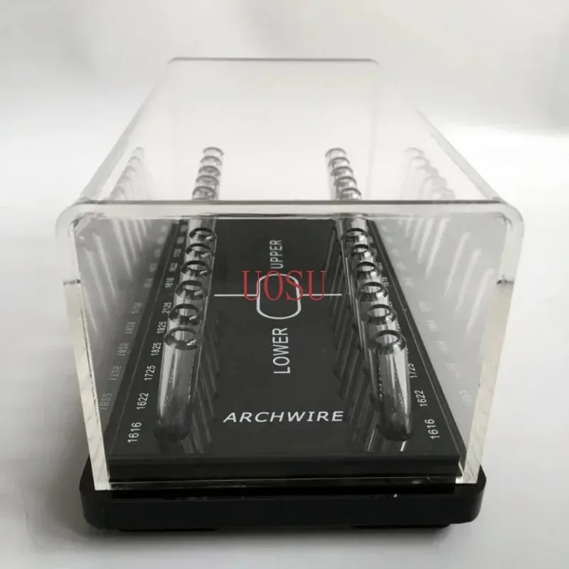 Dental Acrylic Organizer Holder Box Round/Rectangular Arch Wires Case for Placing Orthodontic Arch Wires Dental Lab Sipplies