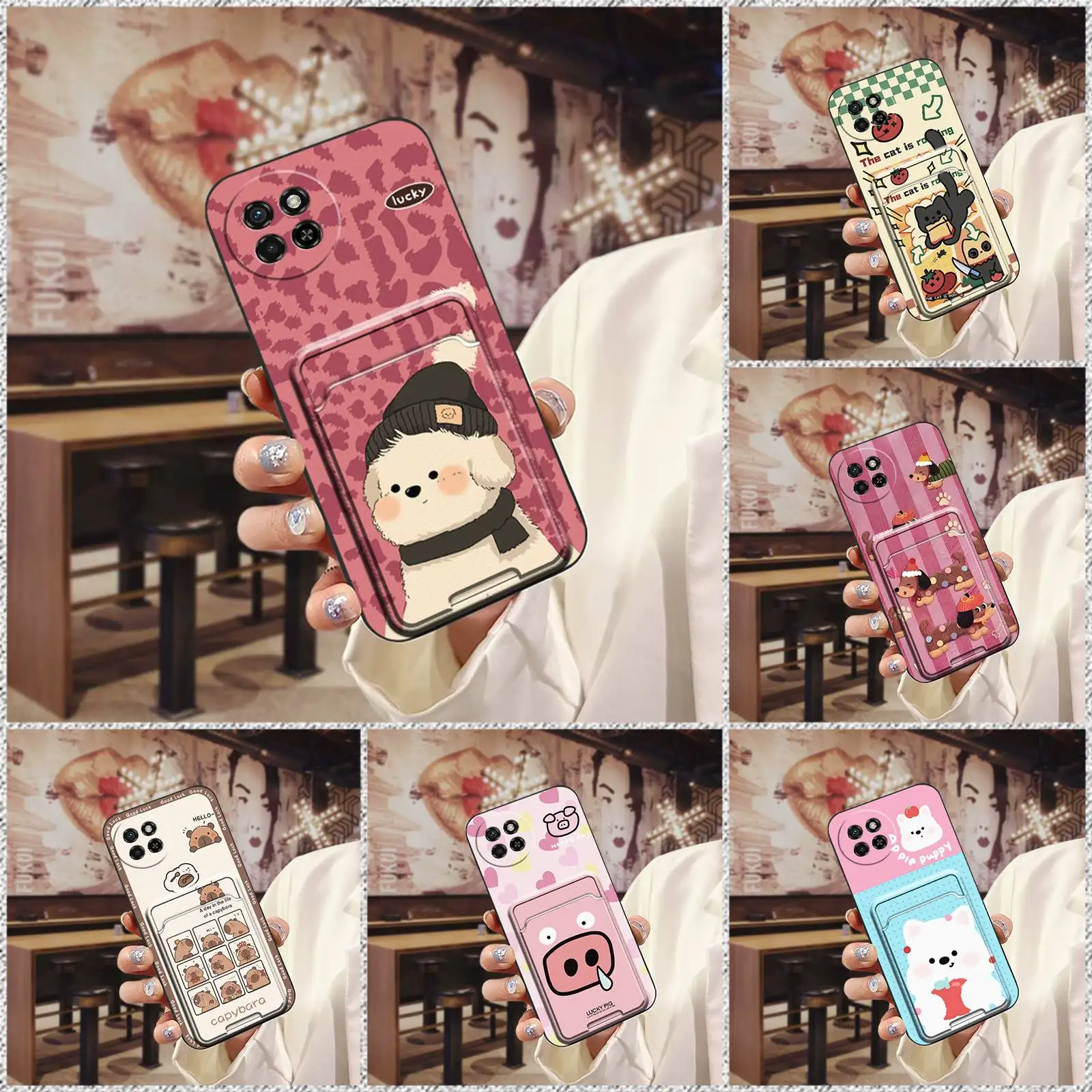 Милая сумка для карт, чехол для телефона Itel S23/S665L, грязеотталкивающий, противоударный, модный дизайн, мягкий чехол, защита от пыли, слот для карт, ТПУ Милая сумка для карт, чехол для телефона Itel S23/S665L, грязеотталкивающий, противоударный, модный дизайн, мягкий чехол, защита от пыли, слот для карт, ТПУ