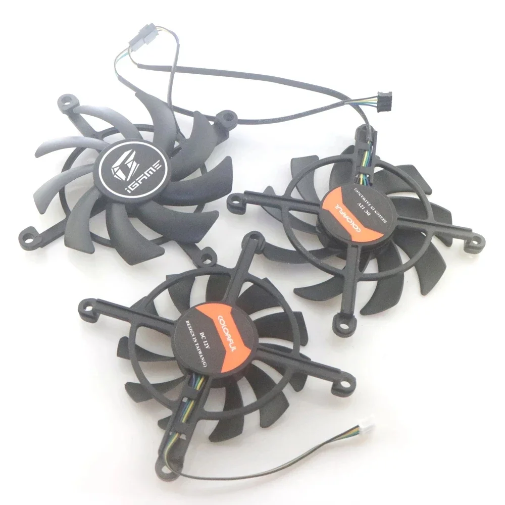 

85 мм 75 мм DC12V 4-проводной 4-контактный вентилятор VGA для COLORFUL GTX1650 1660RTX2060 iGame Ultra Deluxe Вентилятор охлаждения видеокарты