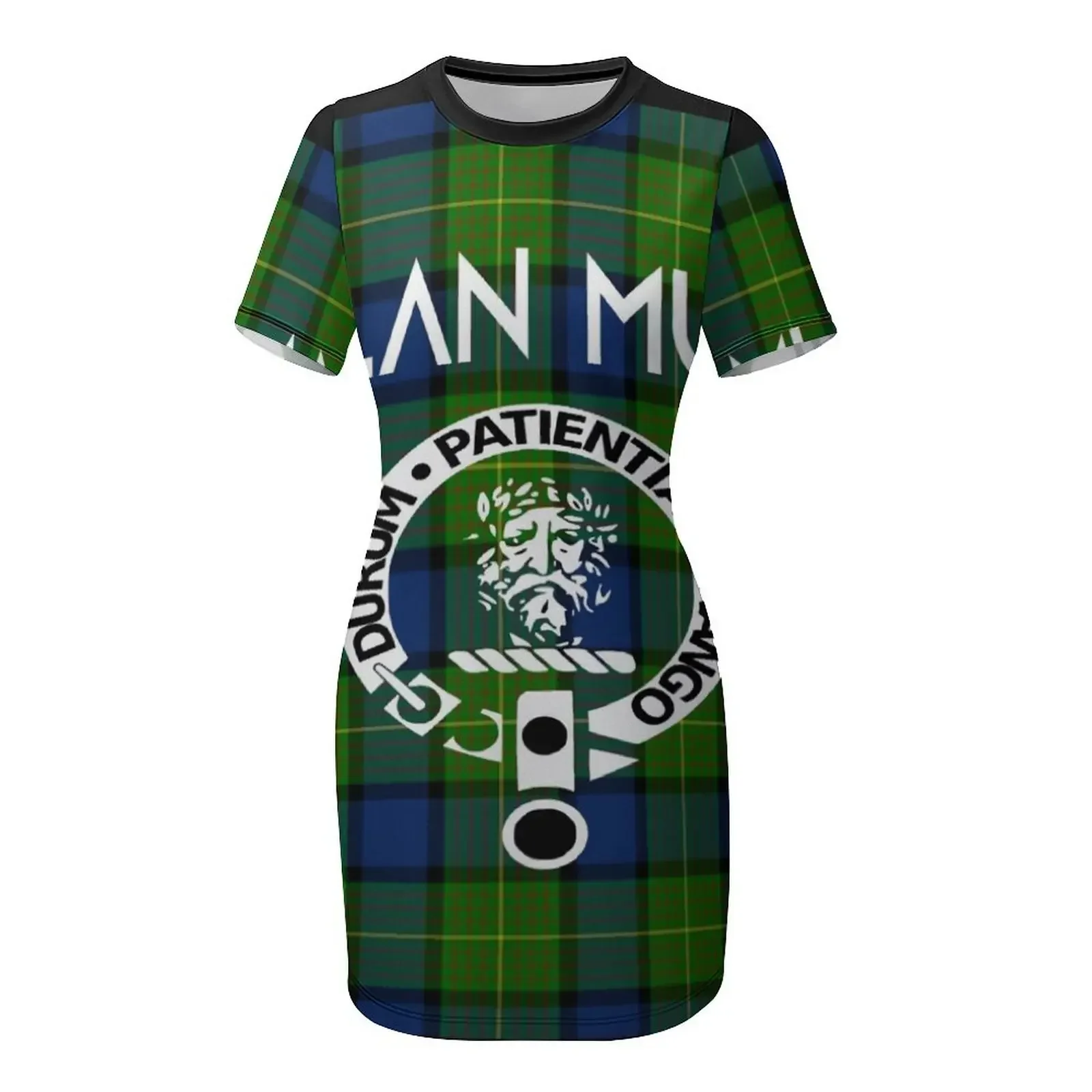 Clan Muir Tartan Short-Sleeved Dress women's evening dress 2026 women formal occasion dresses women dresses view 4