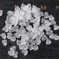 100pcs/lot Earrings Jewelry Accessories Bullet Plastic Ear Plugging/blocked,Earring back ,DIY