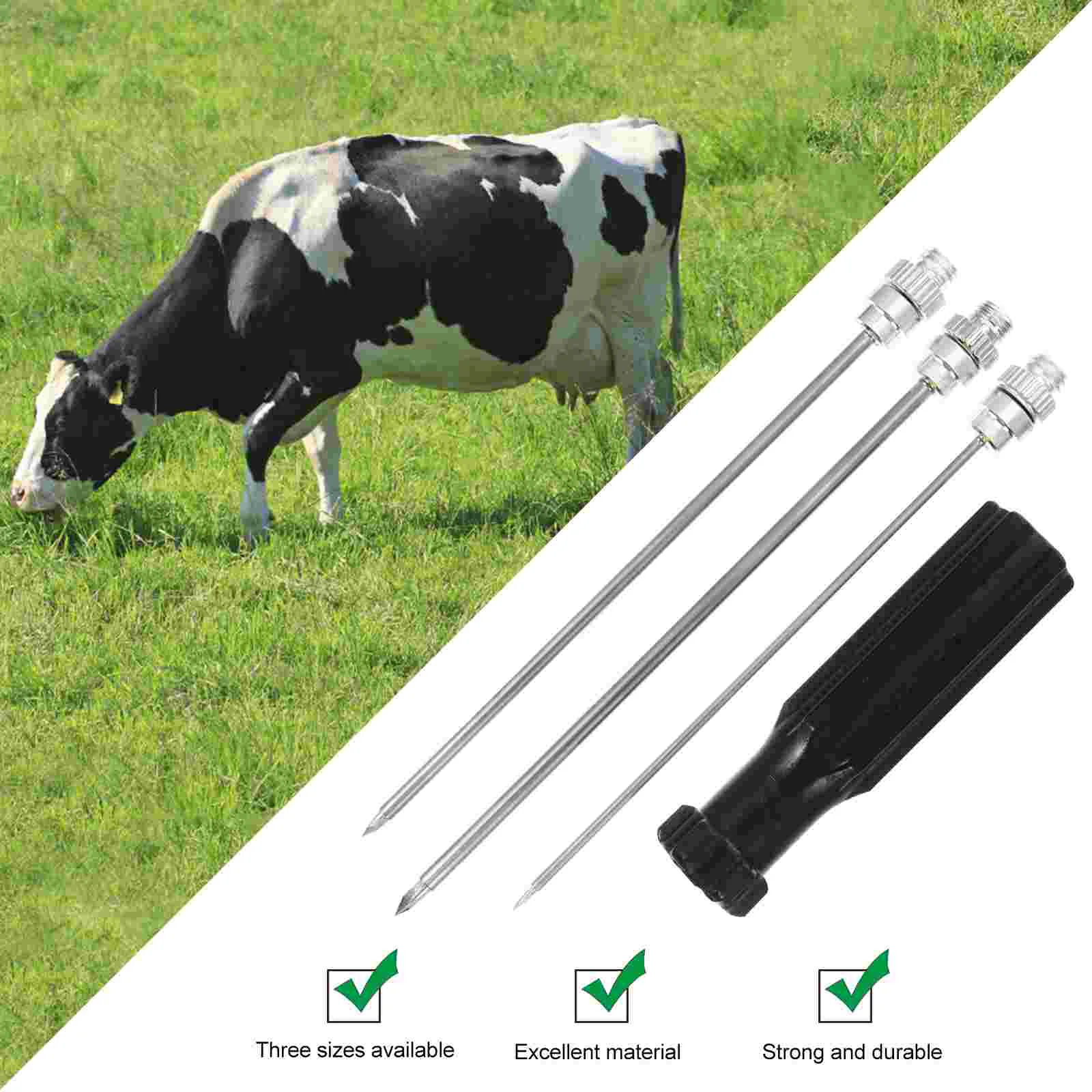 1 Set Portable Livestock Trocar Stomach Deflation Needle Livestock Trocar Cow And Sheep Stomach Deflation Needle