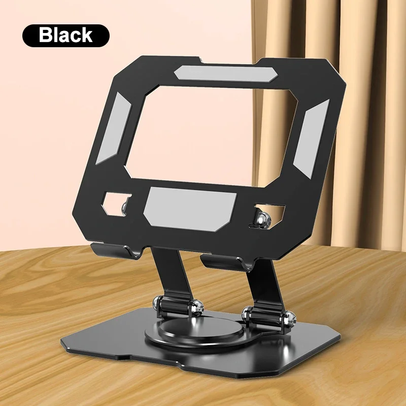 

360° Rotation Mobile Phone Holder Stand Aluminum Alloy Desktop Foldable Adjustable Tablet Bracket For iPhone iPad Mini 4-13 Inch