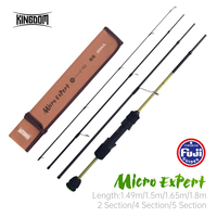 Kingdom Micro Expert Stream Fishing Rod FUJI A 24+30T Carbon Fiber 1.49m 1.5m 1.65m 1.8m Ultralight MF Action Stream Travel Rod