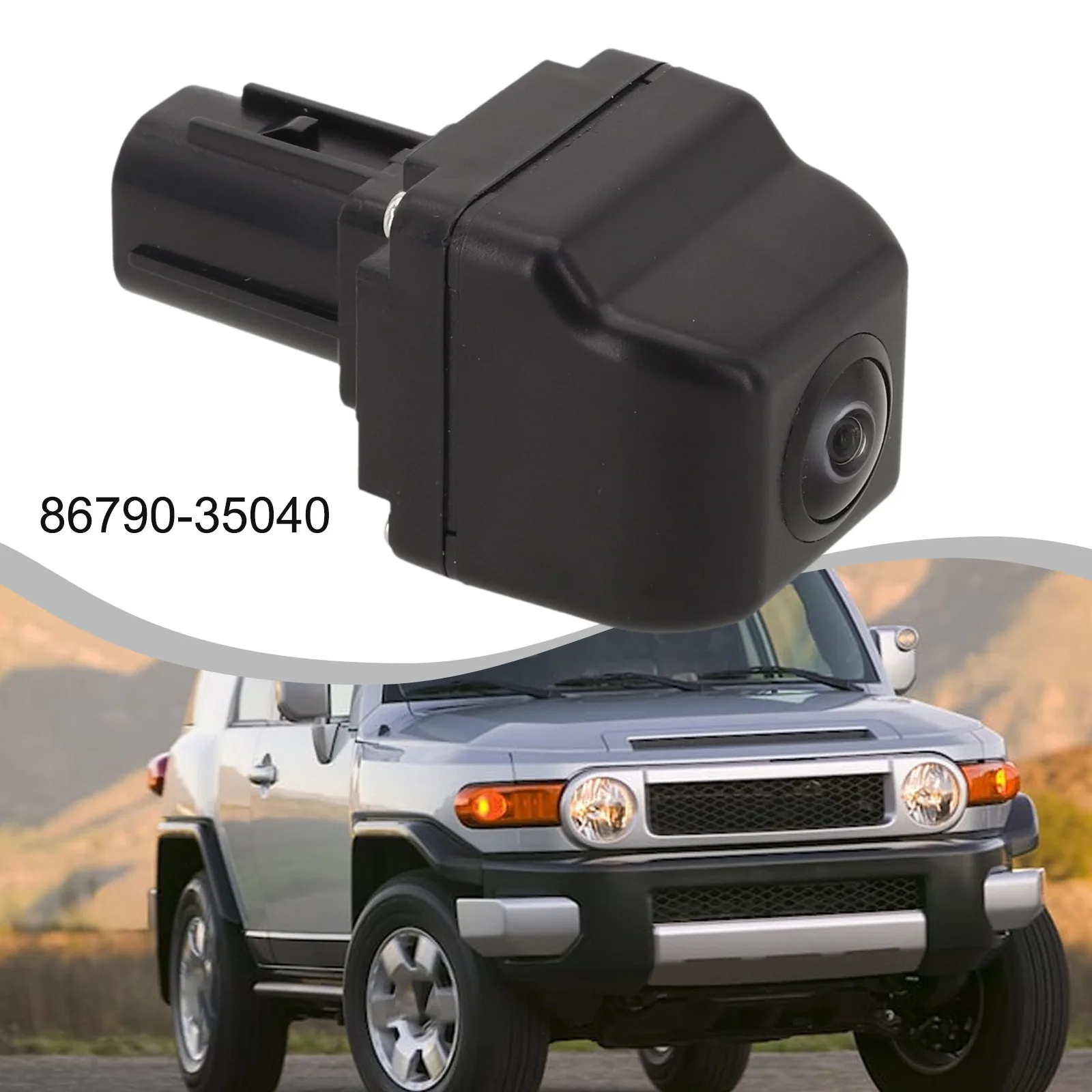 Black Abs OEM Number 86790-35040 Car Rear Reverse Parking Camera For Toyota  For FJ  For Cruiser 2009-2014 Car Electronics