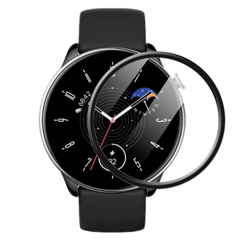 Película protectora de pantalla 3D para reloj inteligente Huami Amazfit GTR Mini, película suave de protección de pantalla, no vidrio templado, 1/2/3 Uds.