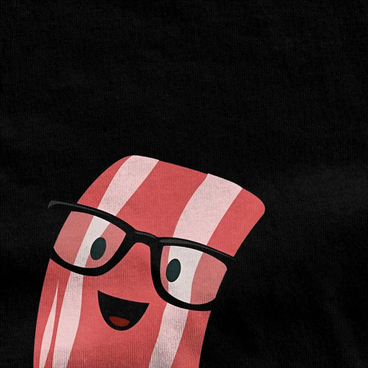 Men's I Love Bacon Geeky Glasses T Shirt 100% Cotton Clothing Fashion Pig Roast Bacon Lover BLT Tee Shirt Plus Size T-Shirts image 5