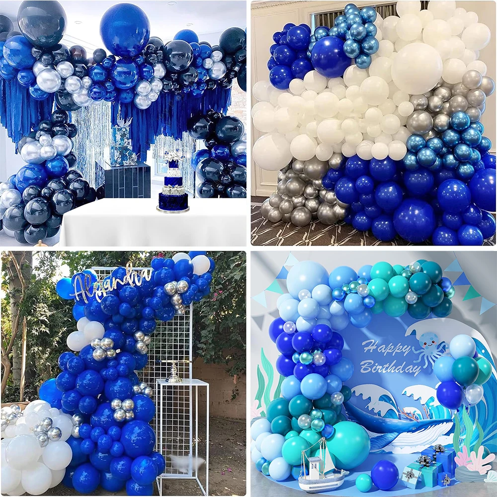 10/20/30pcs Retro Green Balloons Sand White Pink Royal Blue Latex Balloon Birthday Baby Shower Party Decor Wedding Helium Globos