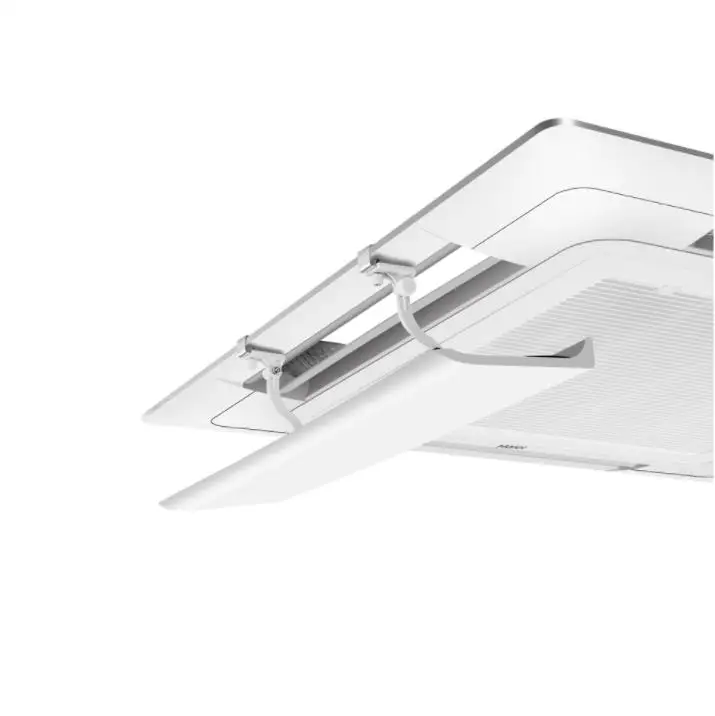Adjustable Cassette Air Conditioner Deflector 180 Degree Swivel White ABS Wind For Ceiling AC Unit Cooling Vent Guide