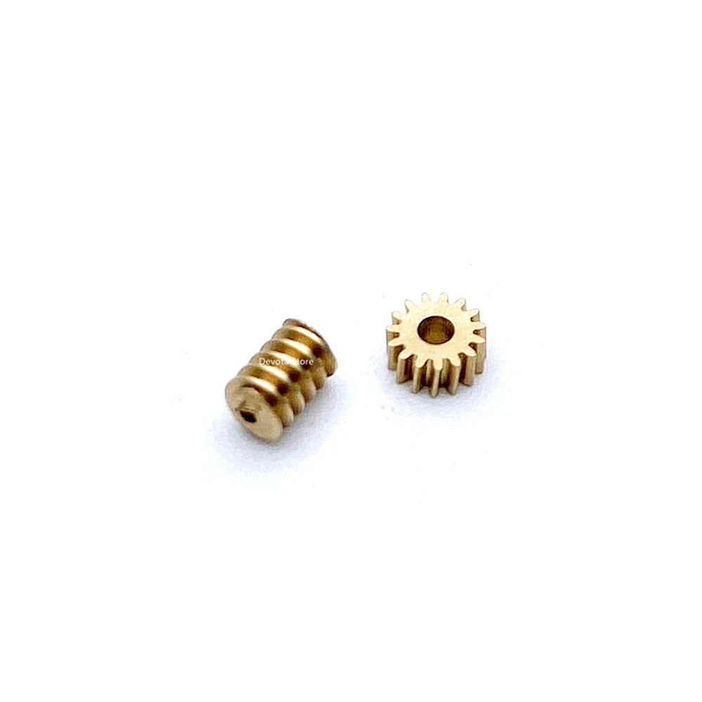 0.3M 14T 1.5mm Turbine Gear 0.98mm Copper Worm 3.8MM 4.8MM DIY Model Set