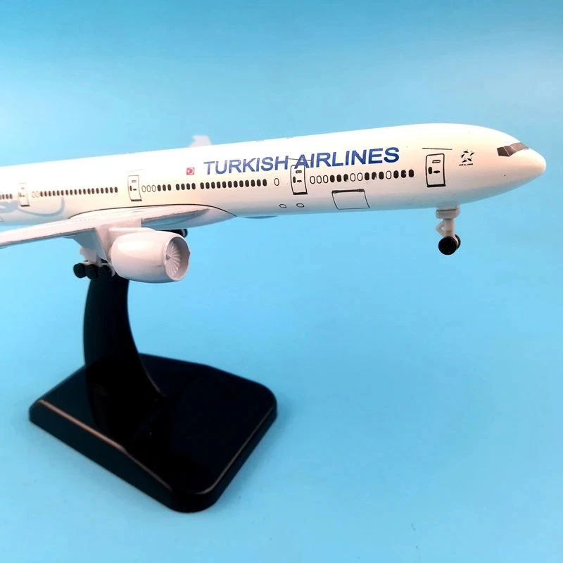 20cm Alloy Metal Air TURKISH Airlines Boeing 777 B777 Airways Plane Model Airplane Model w Stand Aircraft Crafts Gift