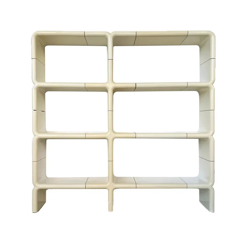

Modern simple assembly storage and finishing rack, household splicing display rack, cream wind storage plastic rack