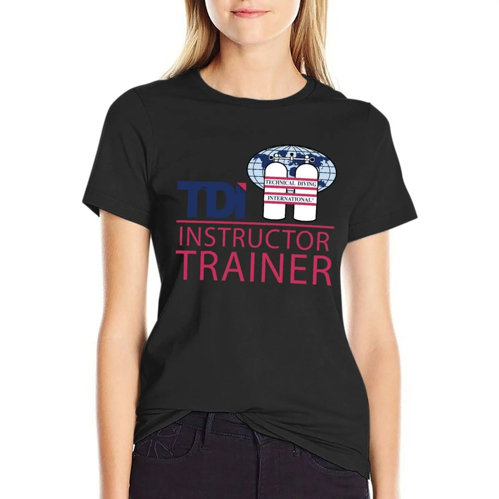 Technical Diving International (TDI) - Instructor Trainer T-Shirt customs customizeds lady clothes Womens clothing