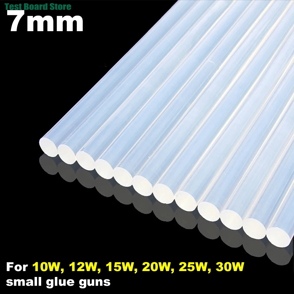 10 قطعة/الوحدة 7 مللي متر صمغ يسيح بالحرارة العصي ، حجم صغير مسدس الغراء العصي ، ل مسدس الغراء Craft بها بنفسك الفن الحرفية ، إصلاحات عامة ديكور المنزل
