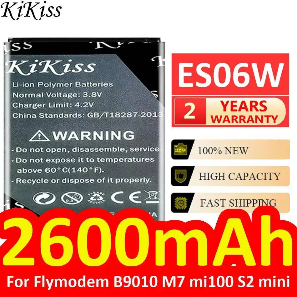 

Portable Wifi Battery ES06W For Flymodem B9010 M7 mi100 S2 Mini Long-Lasting 2600mAh