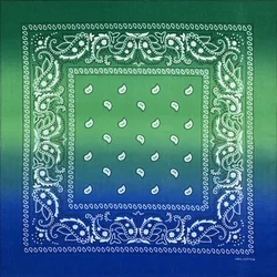 Gradient Cashew Paisley Hip Hop 100% Cotton Square Bandana Scarf Headband Gifts For Men/Boys/Girls New Design