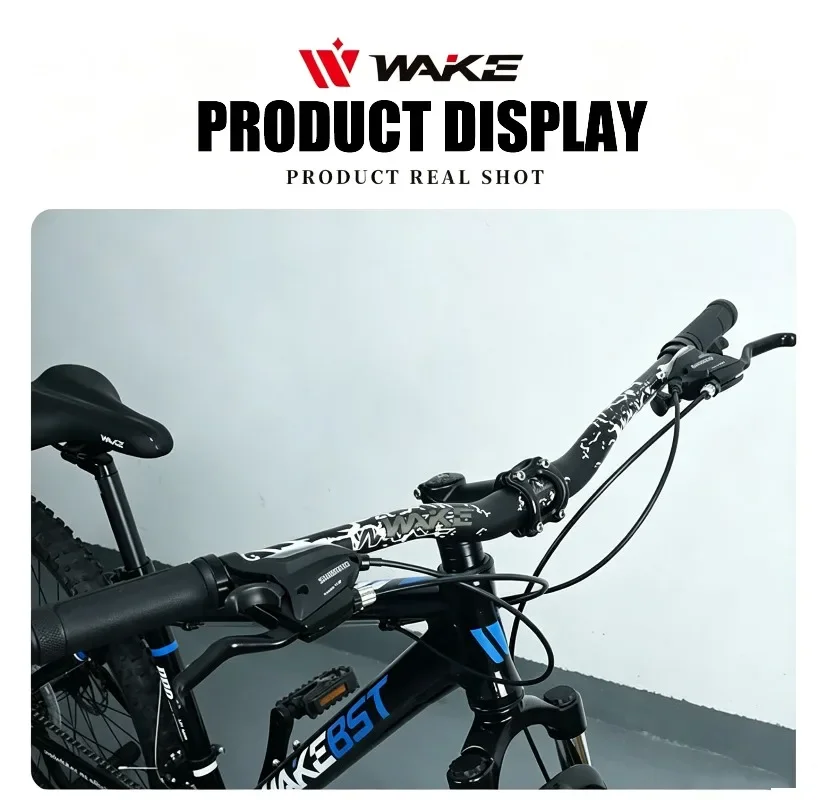 WAKE Fahrradlenker 720MM 780mm Mountainbike-Lenker mit 30mm Erhöhung aus Aluminiumlegierung 31,8mm MTB Schwalbenlenker – Detail 11