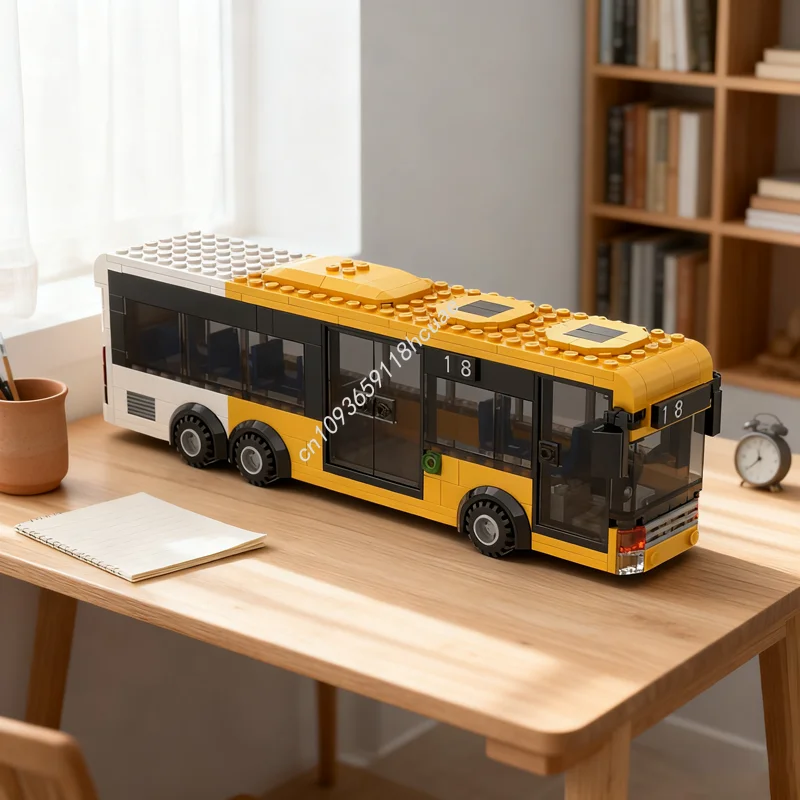 

264 шт. MOC Transit Bus модифицированный набор город дорожная модель игрушки строительные блоки сборка DIY творческая идея Рождественский подарок на день рождения