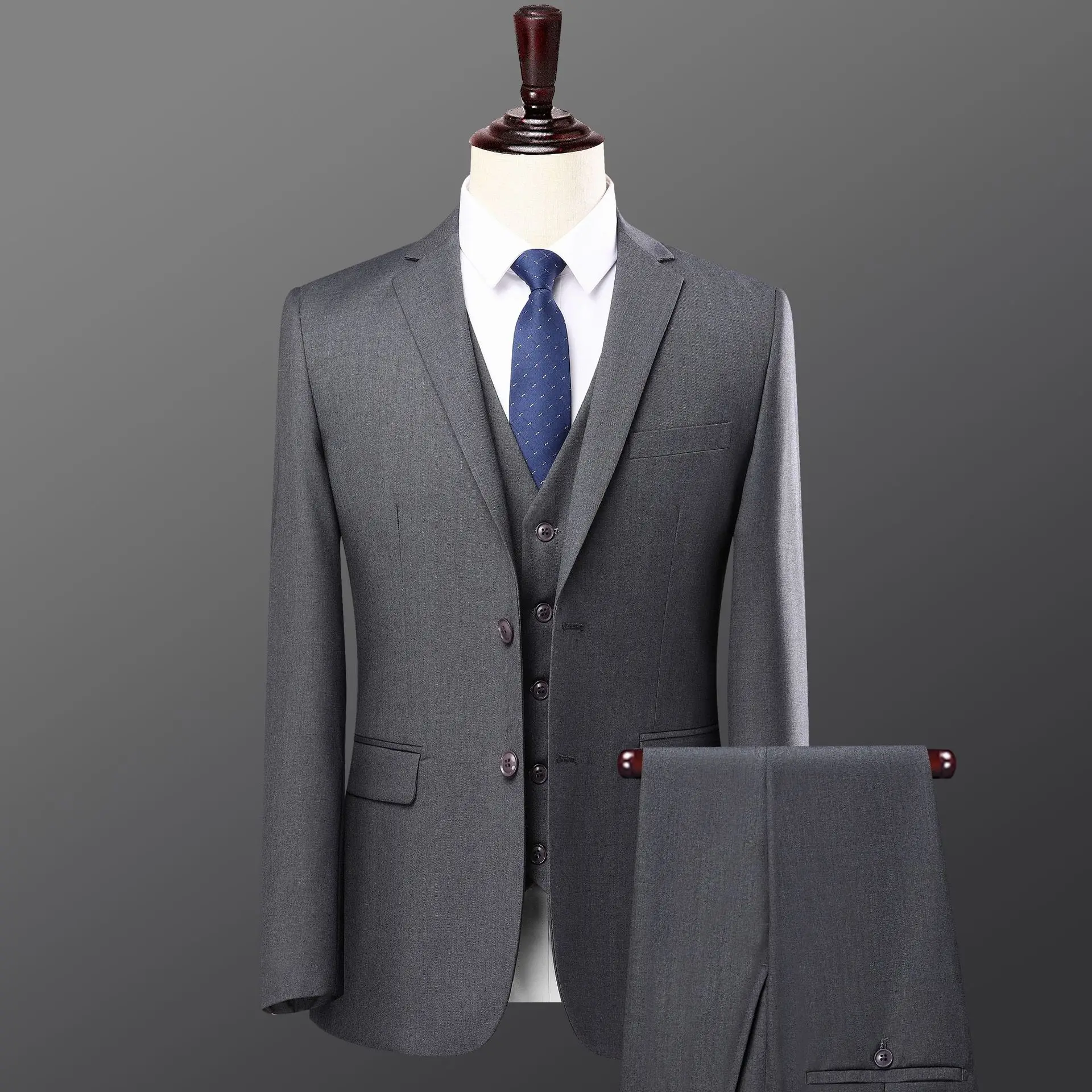 B81 Korean version, high-end, comfortable men tailor-made suit single-breasted  British style suit jacket