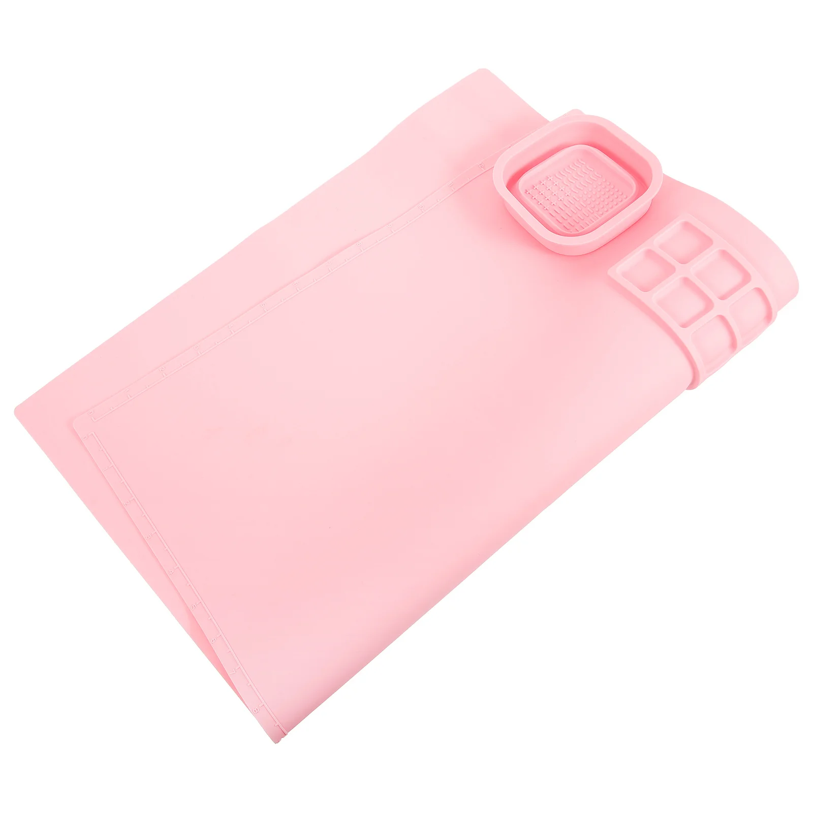 

1 Set Silicone Paint Tray, Color Mixing Board With Cup, Painting Supplies For Artists, Kids, Diy Watercolor Oil Painting Craft