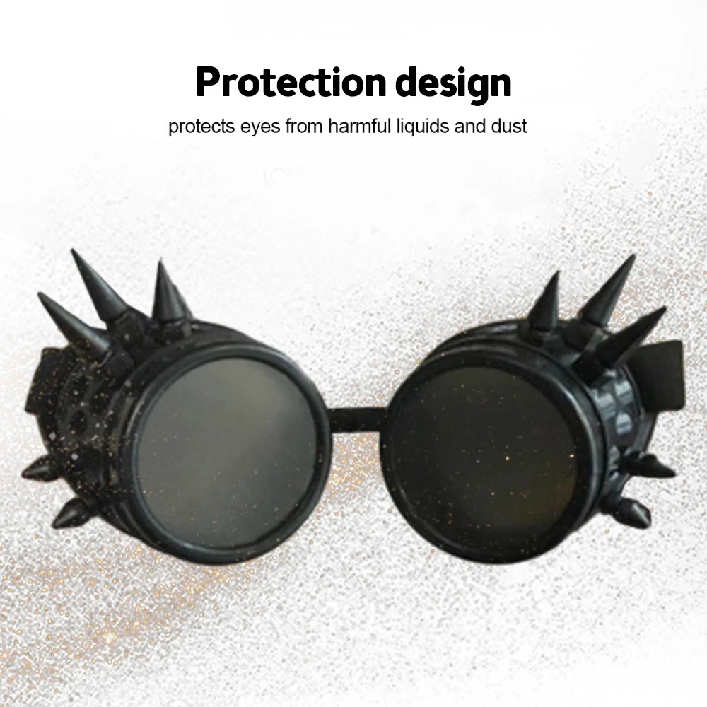 Lunettes de soleil de soudage de style punk vintage, lunettes Steampunk, lunettes de mode, plis Play, cinq lentilles de documents, artisanat rétro,