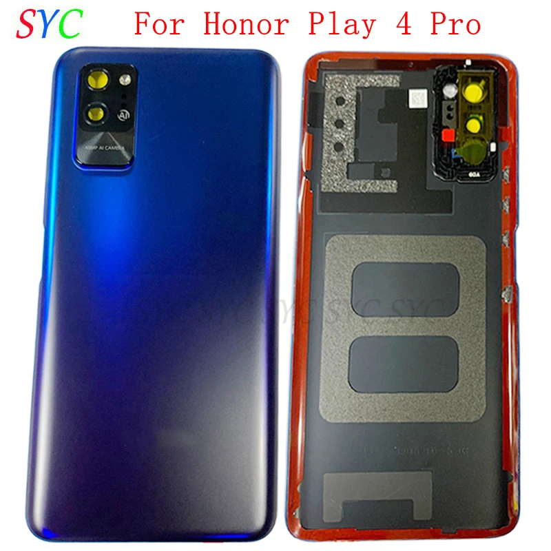 

Original Rear Door Battery Cover Housing Case For Huawei Honor Play 4 Pro Back Cover with Camera Lens Logo Repair Parts