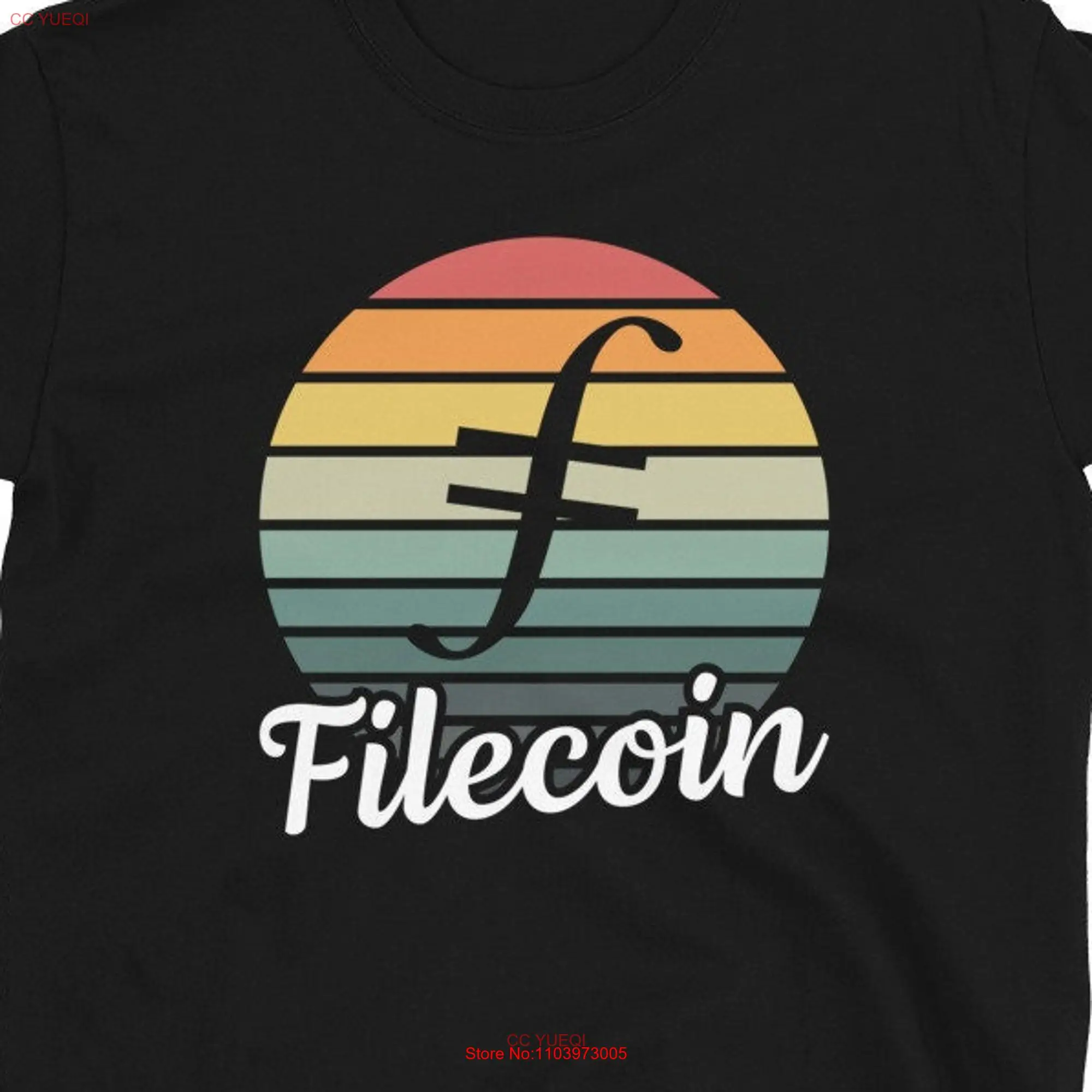 Футболка с длинным или коротким рукавом filecoin для криптовалюты