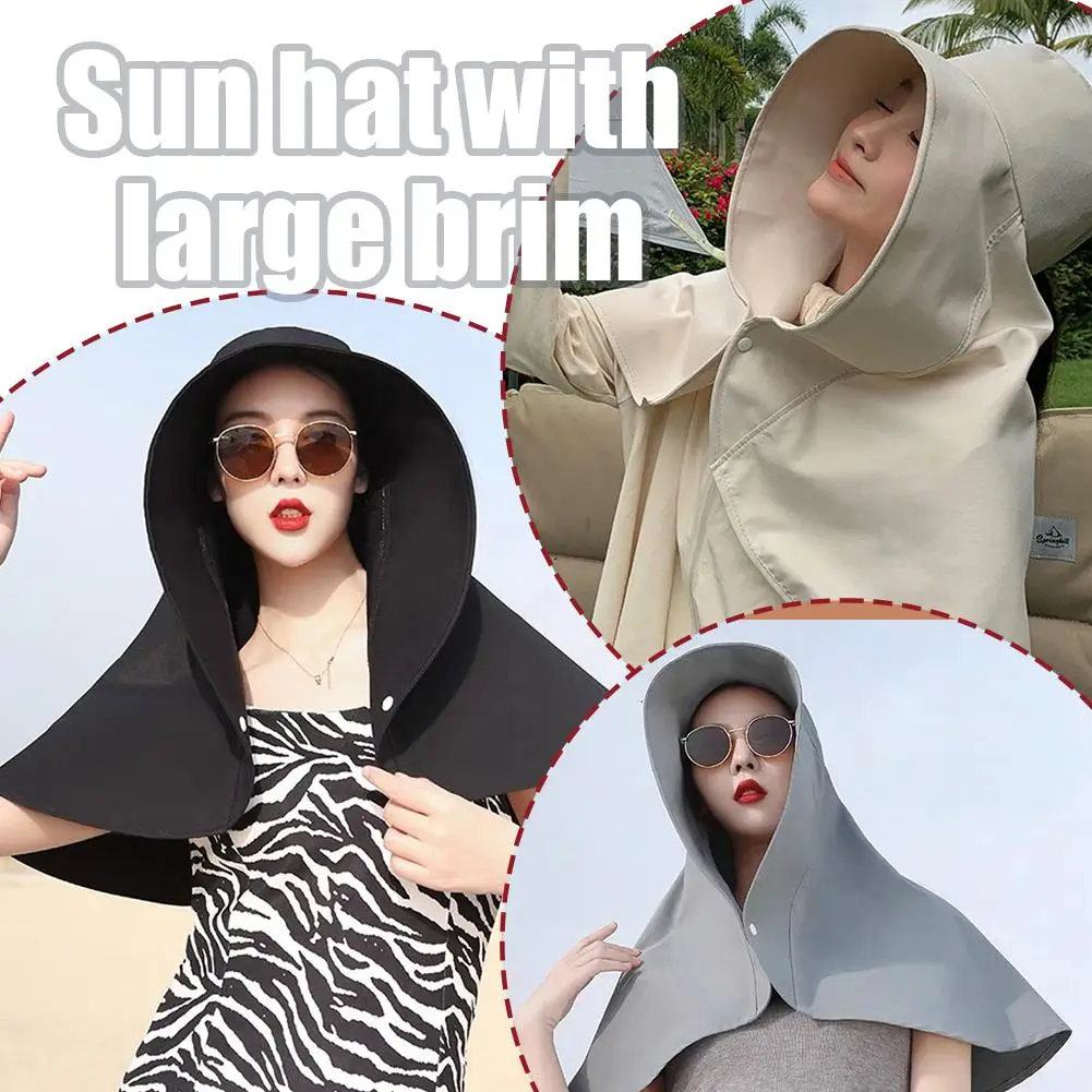 

Khaki Pink Beige Oversized Sun Hat - Lightweight Water-Resistant Breathable Wide Brim For Hiking Travel Beach & City Walks