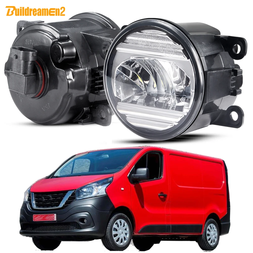 2 Pieces 30W H11 Car Fog Light LED Fog Driving Lamp DRL Assembly For Nissan NV300 Primastar 2014 2015 2016 2017 2018 2019 2020