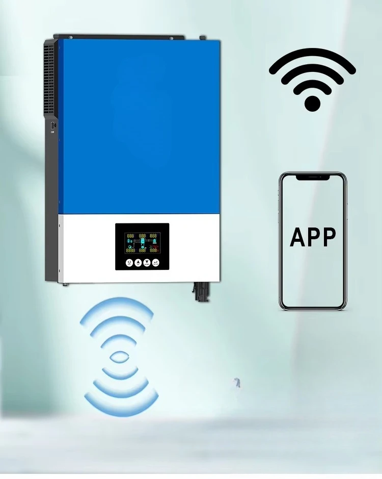 عاكس شمسي هجين 3.6 كيلو وات 6.2 كيلو وات على محولات الطاقة الشمسية خارج الشبكة مع جهاز التحكم بالشحن بالطاقة الشمسية للمنزل #4