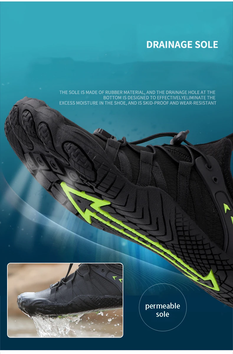 EOCENE Wasserschuhe für Wandern, Radfahren, Strand, Waten, Fitness, Bootfahren, Surfen, Angeln, Sport, Aqua, Upstream, Outdoor, Freizeitschuhe – Detail 12
