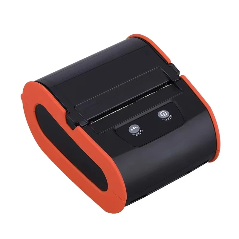 

80mm Portable Thermal Label Printer for Food and Beverage Industry, Supports Label and Receipt Printing, In Stock