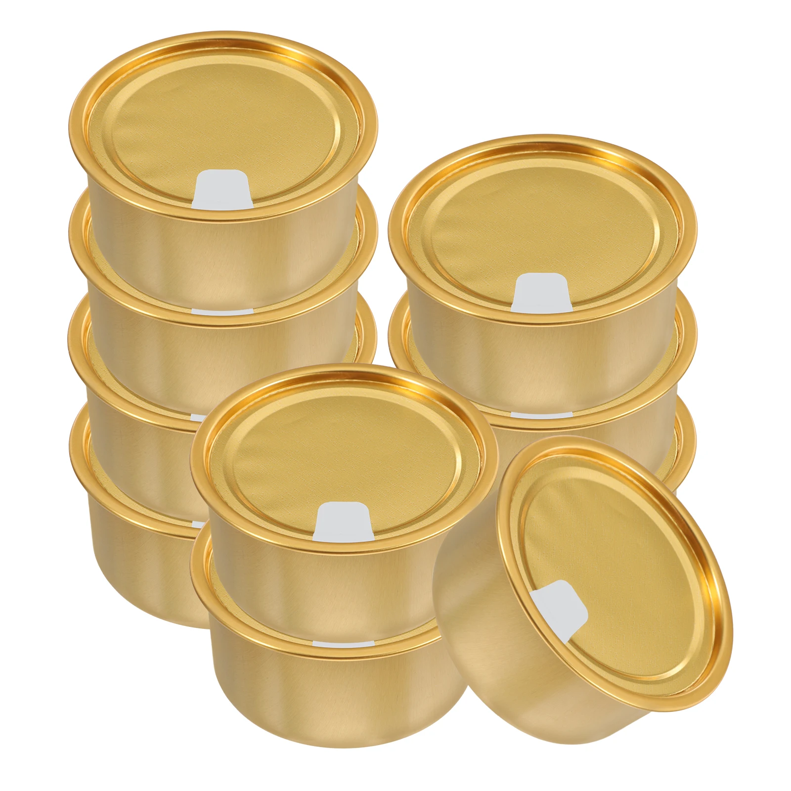 

10 pcs Aluminum Cans 180ml Lightweight Food Storage Containers Tin Canisters Coffee Can Tin Boxes Sealed Design