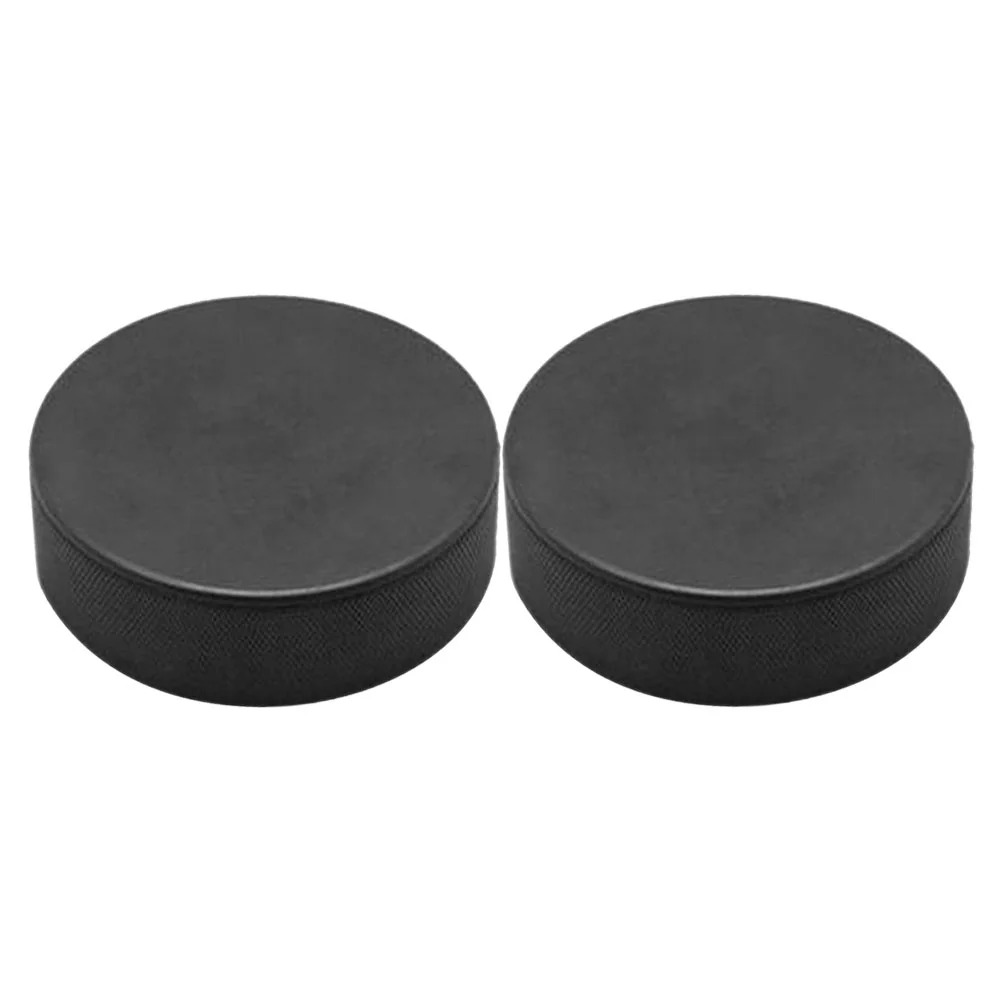 2 Pcs Hockey Party Favors Training Supplies Small Ball Multifunction Air Pucks Black Practicing
