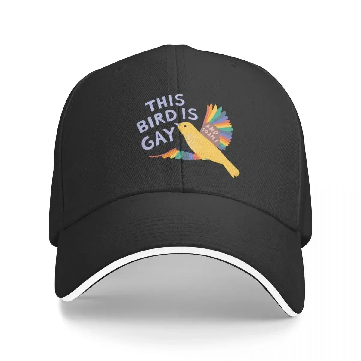 

This Bird Is Gay (And So Am I) Baseball Cap fashionable Horse Hat Sunhat beach hat Designer Man Women's