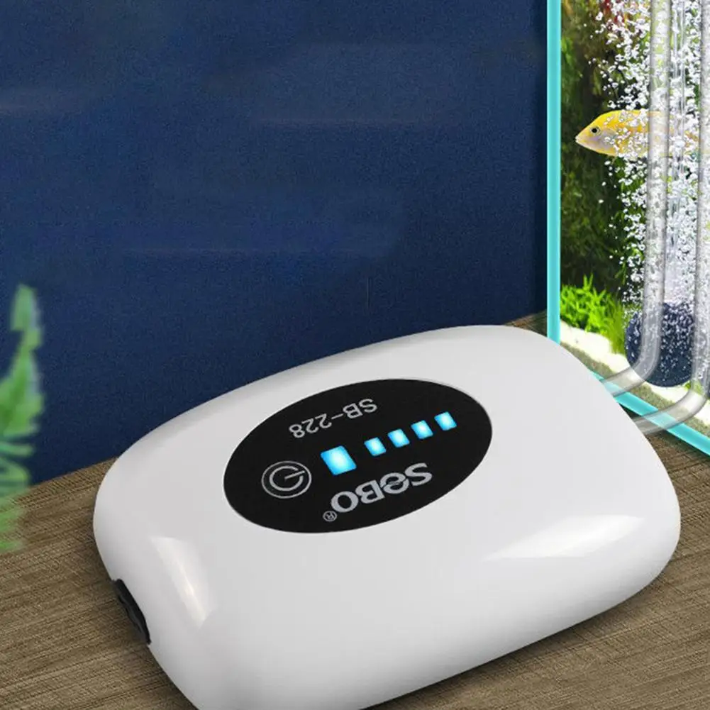 Small Portable Oxygen Pump Usb Rechargeable Lithium Battery Ultra-quiet Indoor Outdoor Aquarium Fishing Dual Purpose Oxygen Pump