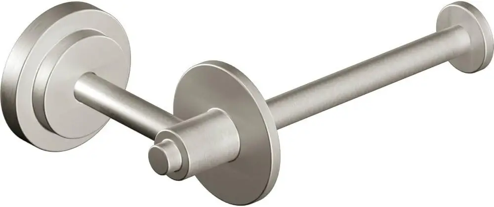 

DN0709BN Iso European Single Post Toilet Paper Holder, Brushed Nickel