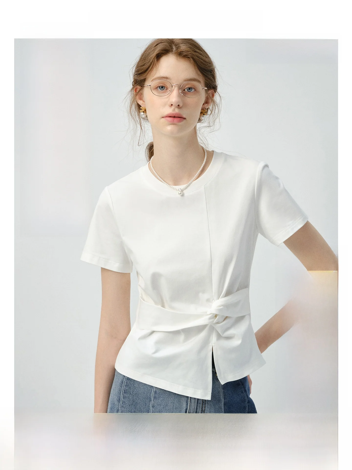 

Футболка VEGA CHANG с охлаждающим эффектом, утягивающая талию, белая, с защитой от солнца, быстросохнущая, антибактериальная, УФ-защита