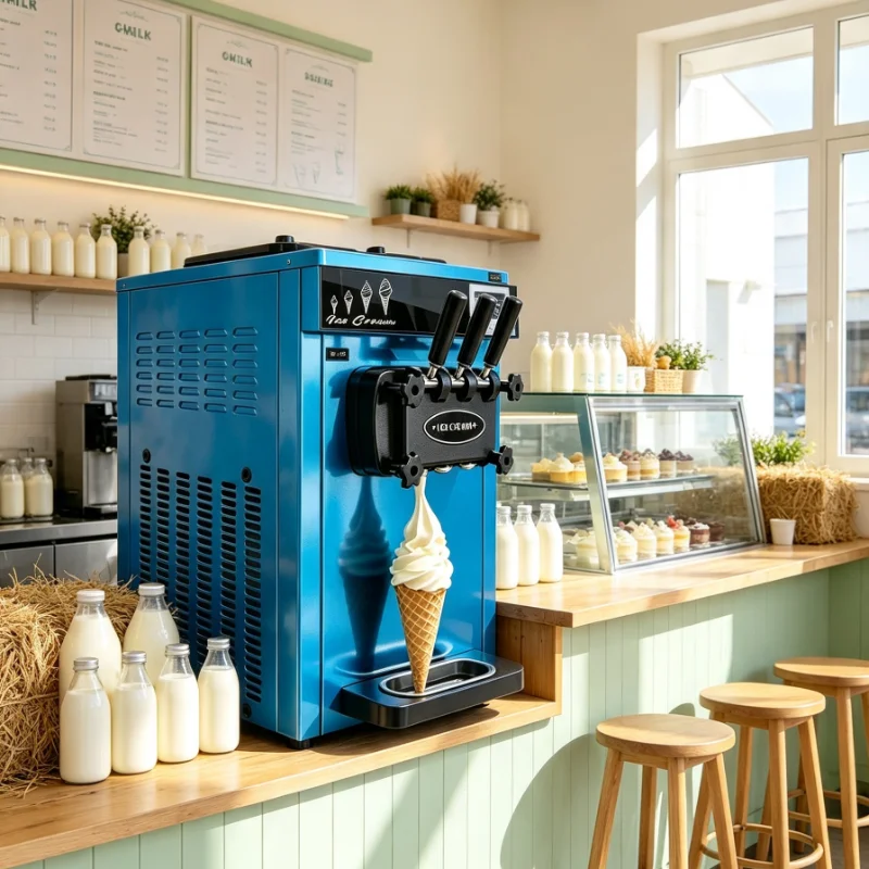 Small Commercial Ice Cream Producing Machine Multi‑Purpose Gelato Frozen Yogurt Equipment For Outdoor Catering Project