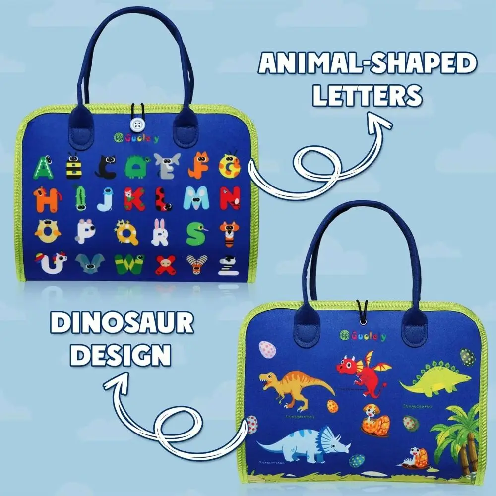 Kreative Nette Filz Beschäftigt Bord Cartoon DIY 3D Ruhig Aktivität Buch Frühes Lernen mit Griff Beschäftigt Bord Montessori Spielzeug