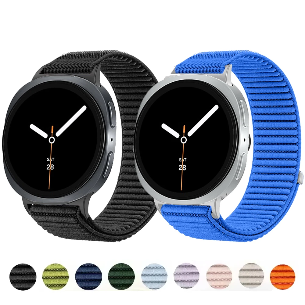 Stoff-Nylonarmband für Samsung Galaxy Watch 8/8 Classic 46 mm 44 mm 40 mm Sportarmband Gürtel Correa Armband Galaxy Watch8 Band