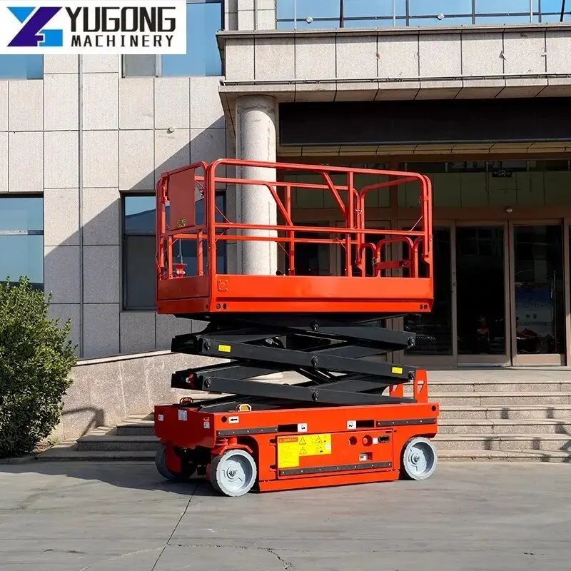  4-16M Platform Aerial Work Mobile Electric Scissor Lift Hydraulic Electric Scissor Lift Self-Propelled Scissor Lift Platform