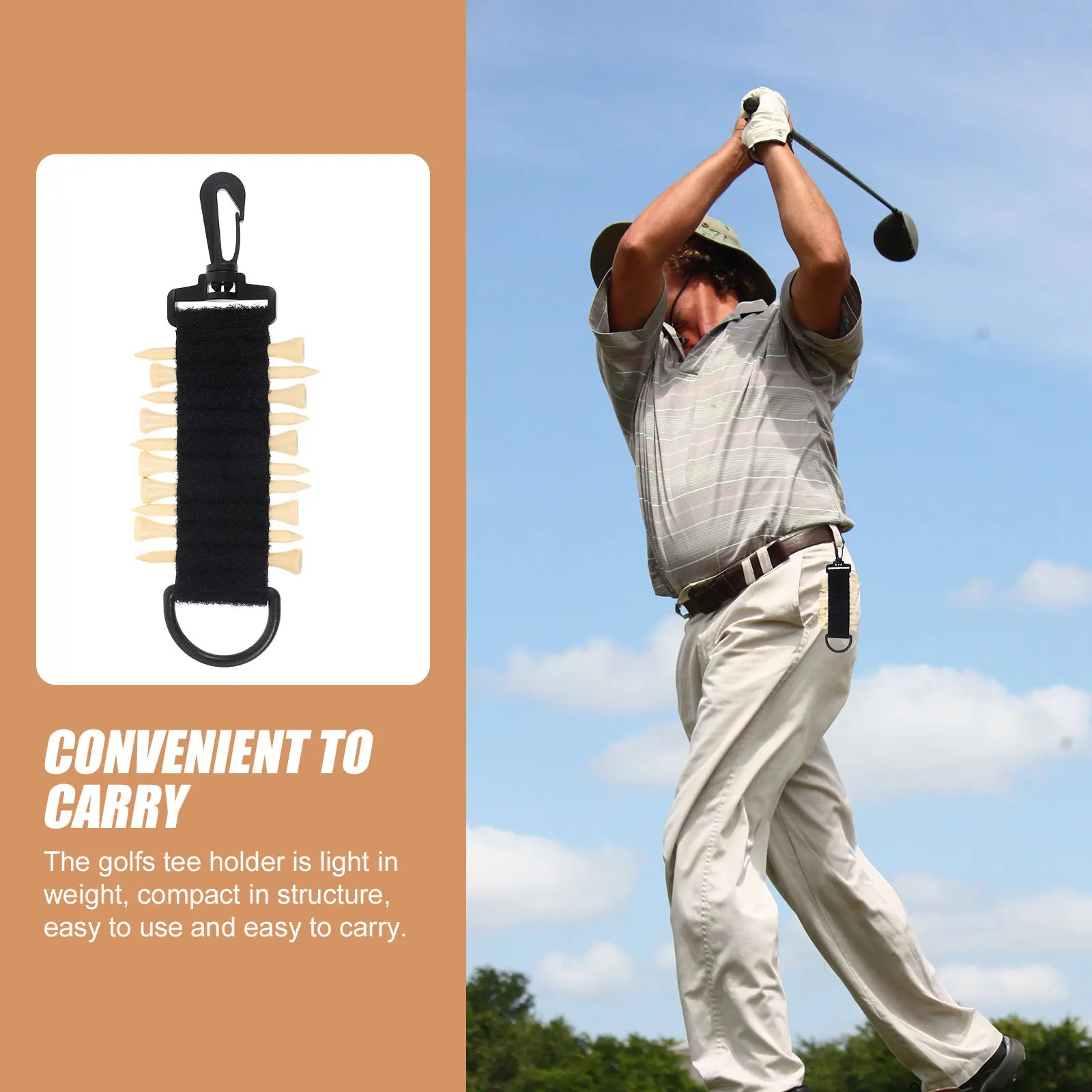 1 مجموعة معلقة جولف تي شيرت حامل خفيف الوزن المحمولة البلاستيك جولف تيز الناقل المنظم ملحقات رياضية مضحك جولف تيز حامل