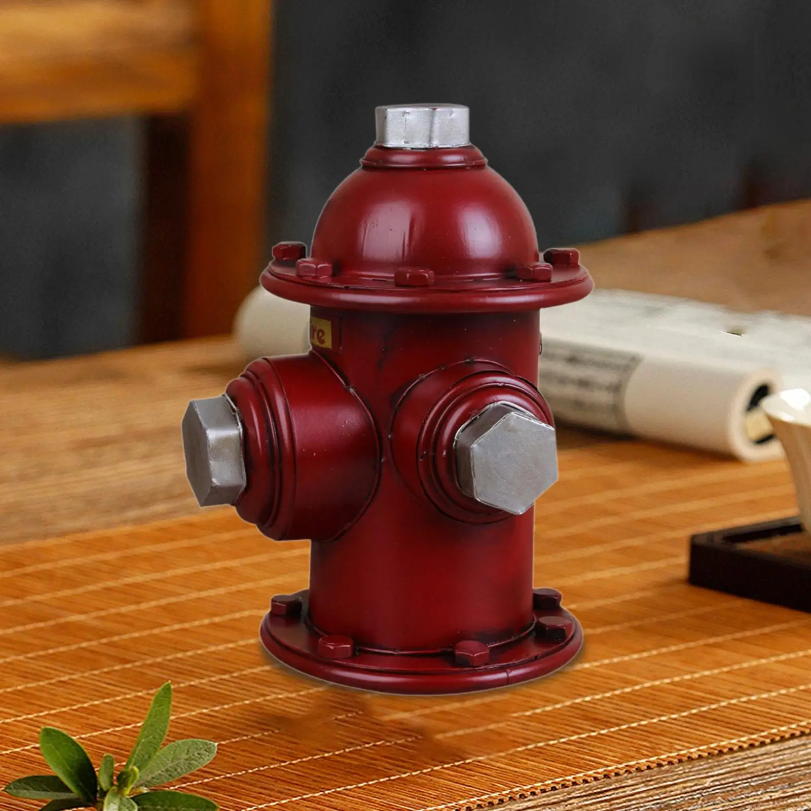 Fire Hydrant Statue Figurine Home Ornament Bedroom Collectible Piggy Bank