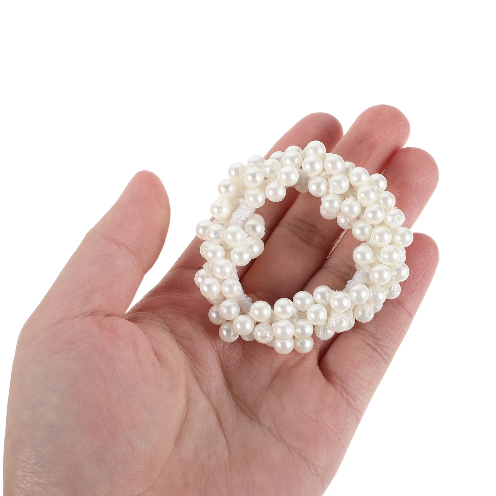 

10pcs Design Soft Elastic Scrunchies For Thick Fine Vintage Bridal Hair Tie Cute Ponytail Holder Women